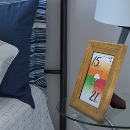 Porta-retratos Kit 10 Quadros Molduras Borda 4cm com Vidro - Moldura Larga Madeira Clara - 6