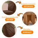 Ver imagem 6 de Mesa de Jantar Evora 90cm Mdf Canto Copo e com 4 Cadeiras Melissa