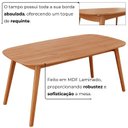 Ver mais imagens de Sala de Jantar Mesa 160x76cm Tampo Laminado com 6 Cadeiras em Couríssimo Ceci Yescasa Marrom