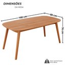 Ver imagem 3 de Sala de Jantar Mesa 160x76cm Tampo Laminado com 6 Cadeiras em Couríssimo Ceci Yescasa Marrom