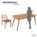 Ver imagem 5 de Sala de Jantar Mesa 160x76cm Tampo Laminado com 6 Cadeiras em Couríssimo Ceci Yescasa Marrom