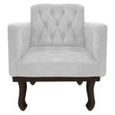 Ver imagem 6 de Kit Diva Recamier Diana 160cm Lado Esquerdo e 02 Poltronas Classic Suede Branco - ADJ Decor