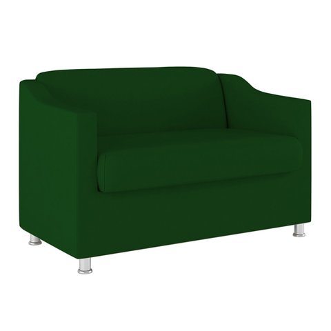 Sofá Namoradeira 2 Lugares Tilla Sala de Espera – Balaqui Decor Cor:Verde