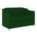 Ver imagem 1 de Sofá Namoradeira 2 Lugares Tilla Sala de Espera – Balaqui Decor Cor:Verde