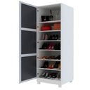 Ver imagem 3 de Sapateira Gold 1 Porta 6 Prateleiras com Espelho 100% MDF Off White - Gelius