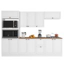 Ver imagem 4 de Cozinha Completo Modulado 11 Portas 2 Gavetas 2 Nichos para Forno Unna Yescasa Branco