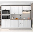 Ver imagem 3 de Cozinha Completo Modulado 11 Portas 2 Gavetas 2 Nichos para Forno Unna Yescasa Branco