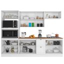 Ver imagem 5 de Cozinha Completo Modulado 11 Portas 2 Gavetas 2 Nichos para Forno Unna Yescasa Branco