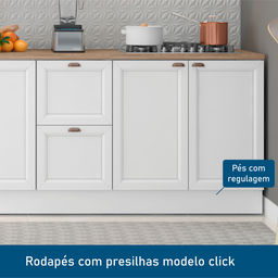 Cozinha Completo 11 Portas 2 Gavetas 2 Nichos para Forno Unna Yescasa - 12