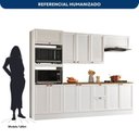 Ver imagem 5 de Cozinha Completo Modulado 11 Portas 2 Gavetas 2 Nichos para Forno Unna Yescasa Branco