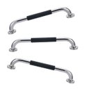 Ver imagem 1 de Barra de Apoio 30cm Inox Superficie Antiderrapante Kit 3 unidades Gestante Idoso Cadeirante Criança