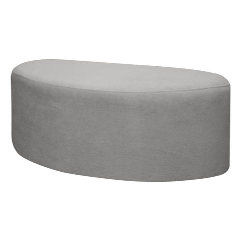 Puff Orgânico Palermo 100cm Bouclê - Sofa Store:bouclê Cinza