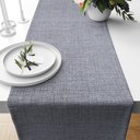 Ver imagem 1 de 1 Caminho Trilho Mesa Impermeável PVC Nápoli Cinza 42x140