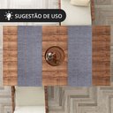 Ver imagem 7 de 1 Caminho Trilho Mesa Impermeável PVC Nápoli Cinza 42x140