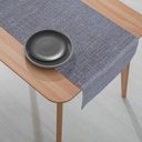 Ver imagem 4 de 1 Caminho Trilho Mesa Impermeável PVC Nápoli Cinza 42x140