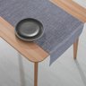 1 Caminho Trilho Mesa Impermeável PVC Nápoli Cinza 42x140 - 4