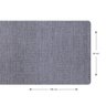 1 Caminho Trilho Mesa Impermeável PVC Nápoli Cinza 42x140 - 5