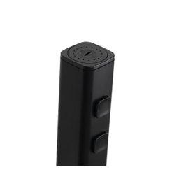 Ducha Higiênica 2 Jatos Bastão Preto Abs C/ Registro 1/4 de Volta - 4