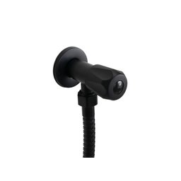 Ducha Higiênica 2 Jatos Bastão Preto Abs C/ Registro 1/4 de Volta - 3