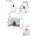Ver imagem 3 de Berço Com Poltrona De Amamentação E Puff Ana Lívia Mp4075 Branco/Bege Branco/Bege