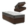 Cama Box com Baú Solteiro + Colchão Solteiro ISO 100 D33 (88x188x58) - Ortobom - 1