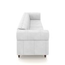 Ver imagem 6 de Sofá Living Sala de Estar Stanford Chesterfield 3 Lugares 260cm Pés de Madeira Couro Branco G58 - Gr