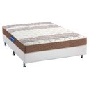 Ver imagem 1 de Cama Box Casal: Colchão Espuma D33 Probel Guarda Costas + Base CRC Courano White(138x188)