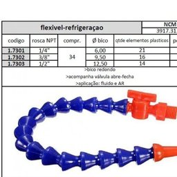 Flexível para Refrigeração - Npt 1-2 X 500 Mm - 4