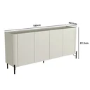 Ver imagem 4 de Buffet Mdf com Gaveta e Porta Lisa L180 X A81,5cm Luna/preto F831l