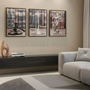 Ver imagem 7 de Kit 3 Quadros Justiça Advocacia 40x60 Moldura:tabaco