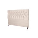 Ver imagem 1 de Cabeceira Madri Bege Estofada para Cama Box Casal Queen Size 164cm Quarto Luxo Jbe Móveis