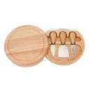 Ver imagem 1 de Jogo de Utensílios para Queijo 3 Peças com Suporte Tábua — Servir e Cortar com Elegância