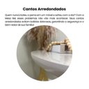 Ver imagem 7 de Conjunto 4 Peças Sala Estar Apoio Bel Alta Mesa de Centro Clear e Rack Mercury Bege Cinamomo/Off White