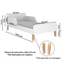 Ver imagem 4 de Cama Infantil Mini Mimo com Casinha Montessoriana Branco - Movelbras