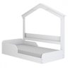Cama Infantil Mini Mimo com Casinha Montessoriana Branco - Movelbras - 2