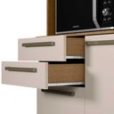 Ver imagem 6 de Cozinha Compacta Prisma com Armário e Balcão Ripado 5 Portas Mel/arenas