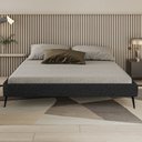 Ver imagem 5 de Cama Casal Queen 165cm Pés Metálicos Elisa S05 Linho Preto - Mpozenato