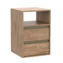 Ver imagem 1 de Mesa de Cabeceira 2 Gavetas 1 Nicho