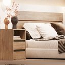 Ver imagem 2 de Mesa de Cabeceira 2 Gavetas 1 Nicho