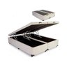 Cama Box Base Báu Casal Bipartido Sintético Bege com Pistões a Gás - 3