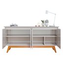 Ver imagem 6 de Painel Suspenso Decore com Aparador Buffet Classic 1.8 Nature Off White - Imcal