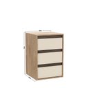 Ver imagem 2 de Mesa de Cabeceira 3 Gavetas 