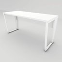 Ver imagem 4 de Mesa Escrivaninha Industrial 1,50m Ameixa Pre Pés Metal F5