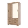 Guarda-Roupa 2 Portas Correr Henn Briz BE25-201 4 Gavetas Jequitibá/Off White SE - 2