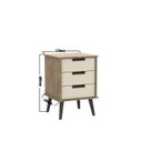 Ver imagem 3 de Mesa de Cabeceira 3 Gavetas