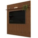 Ver imagem 1 de Painel para Tv 75 Polegadas Ripado 275x240cm Pratisk D04 Freijó - Mpozenato