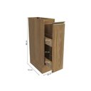 Ver imagem 4 de Nicho Porta Condimentos Celeste Kappesberg 100% Mdf Nogueira 20cm