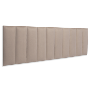 Cabeceira King Modulada Reta Cama Box Suede Bege