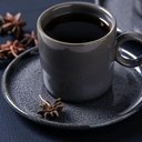 Ver imagem 3 de Jogo 6 Xícaras de Chá Café com Pires 150ml Cerâmica Porto Brasil Azul Escuro Basic Dove Mesa