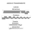 Ver imagem 2 de Kit Faixa Lateral + Adesivo Traseiro Gol Rallye G4 Preto Teu Adesivo